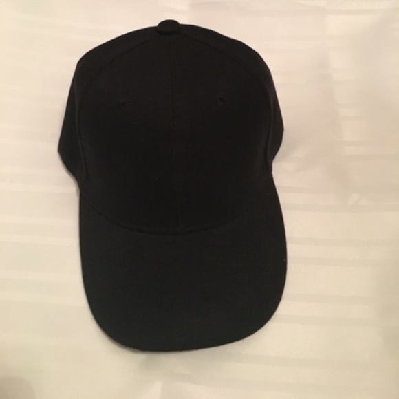 New Adult Black Baseball Cap UNISEX - Picture 4 of 13